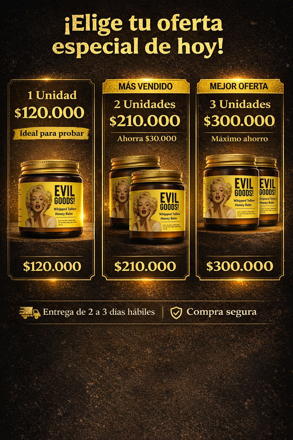 Sebo De Res EVIL GOODS - Caja Amarilla